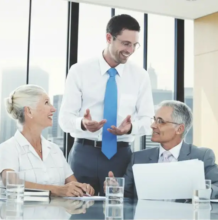 Scene from a corporate meeting